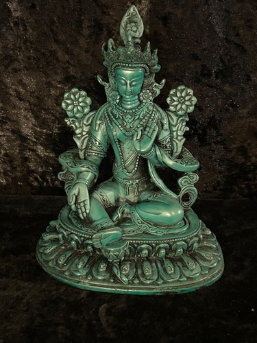 Green tara resin statue - statue, 23cm