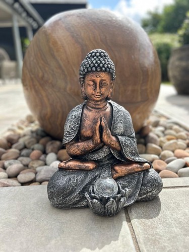 Large copper silver praying - copper, &
