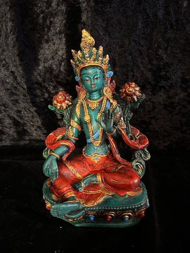 Green tara resin statue cm - tara, 21