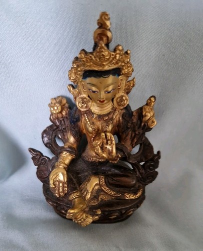 Goddess green tara gilt - tara, &