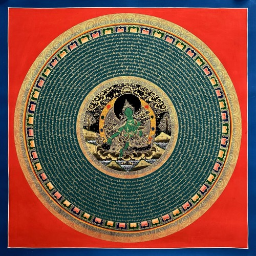 Green tara mantra - green,