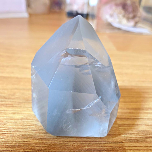Blue tara quartz crystal - blue,